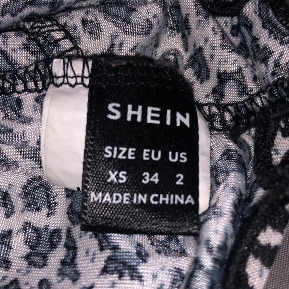 Shein leopard and lace crop top, xs - Picture 3 of 3